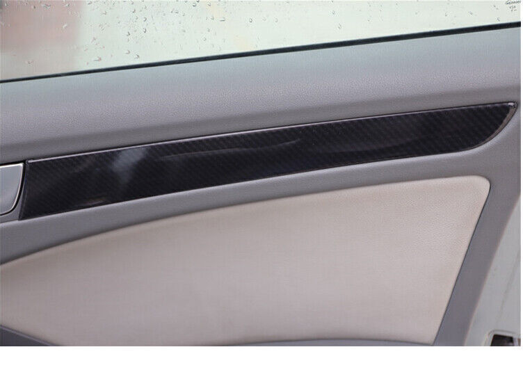 for Audi A4 A5 S4 S5 RS5 2008-16 ABS Carbon Fiber Inner Door Panel Strip Trim 4P