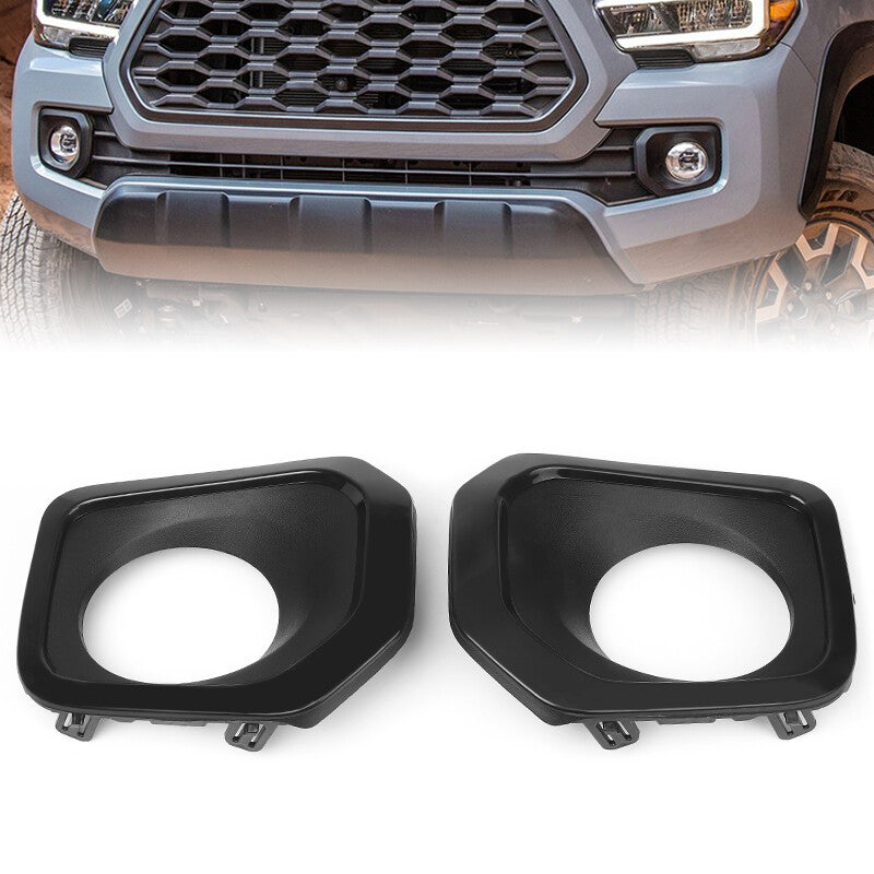 Bumper Fog Light Cover Bezel Guard Left Right Side for Toyota Tacoma 2016-2023