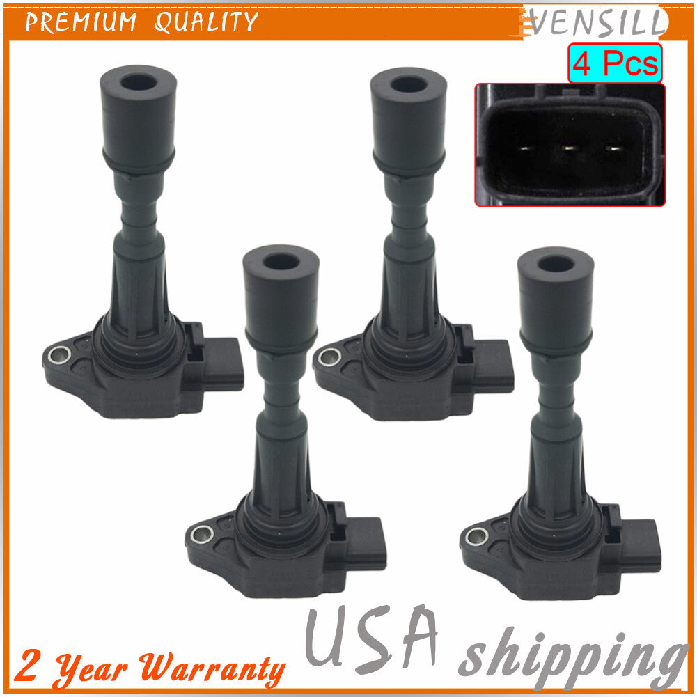 4pcs Ignition Coil Fits for Mazda 2 3 Saloon 1.3 1.4 1.6 2.0L 07-15 ZJ20-18-100