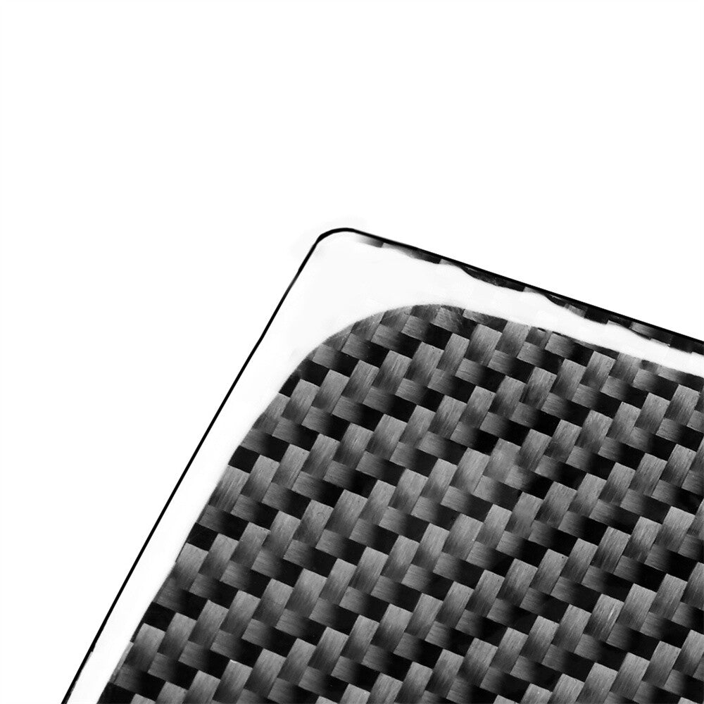 2Pcs Carbon Fiber Rear for Seat Adjust Panel Cover Trim for Toyota Tundra 2014-2018