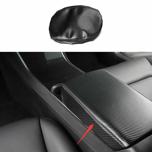 for Tesla Model 3 2017-23 Carbon Fiber console Armrest Box protective sleeve Mat