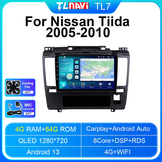 Android Car Radio for Nissan Tiida 2005-2010 CarPlay GPS Auto Multimedia Player