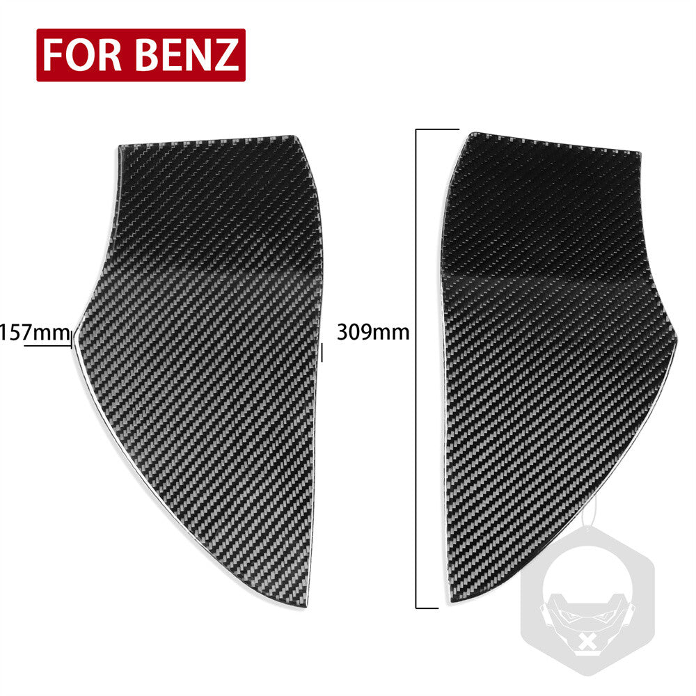 Carbon Fiber Front Door Slot Buffer Cushion Trim for Benz CLS Class C219 2004-09