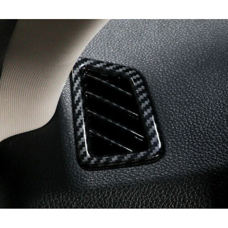 for Kia Seltos 2020-2023 Carbon Fiber ABS Dashboard Upper Air Outlet Vent Trim