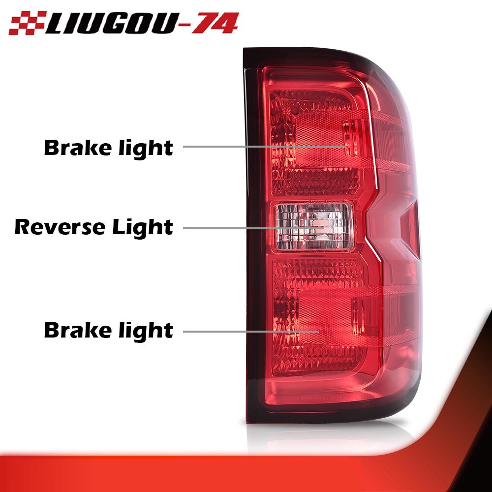 Taillight and brake lights are compatible with 2014-2019 for Chevrolet Silverado models.