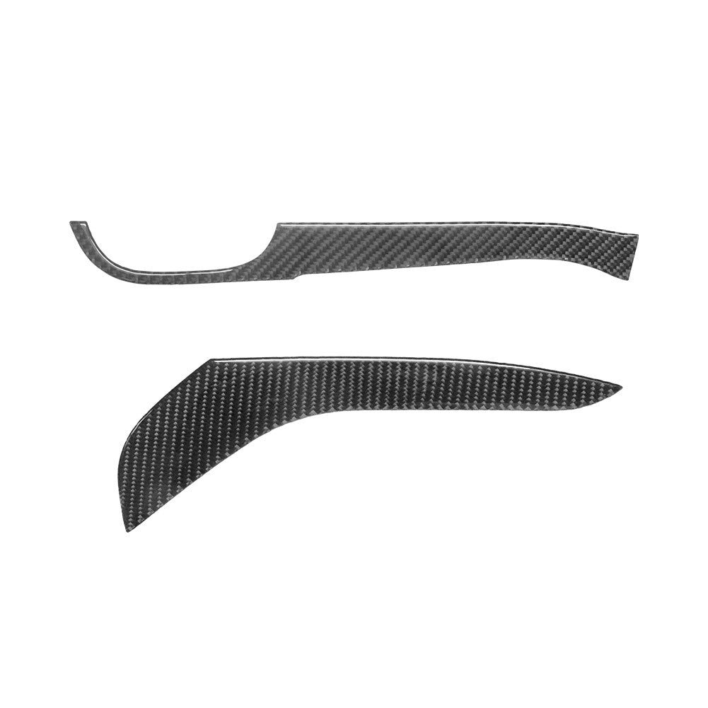 2Pcs Carbon Fiber Front Door Armrest Cover Trim for Volkswagen for Passat 2006-2011