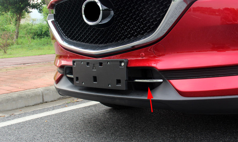 Chrome Front Bumper Lower Grill Cover Trim Decor Fit for Mazda CX-5 2017-2021