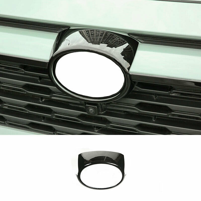 for Toyota RAV4 2019-2022bright black Front grille Emblem Badge Frame Cover Trim