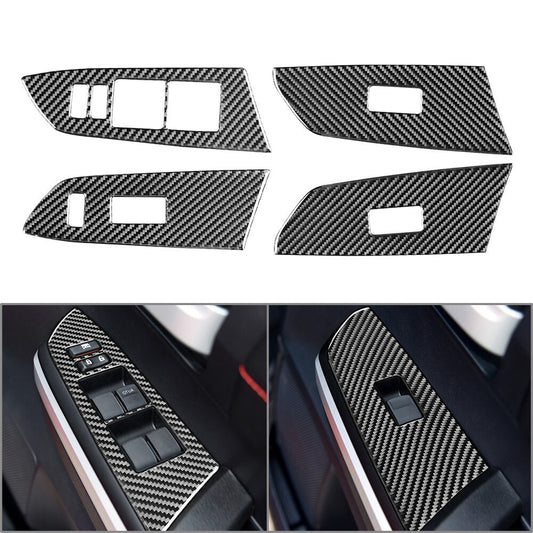 4¢ª Innent¨¹r Fensterheber Schalterabdeckung f¨¹r for Toyota Tundra 2014-21 RHD Schwarz