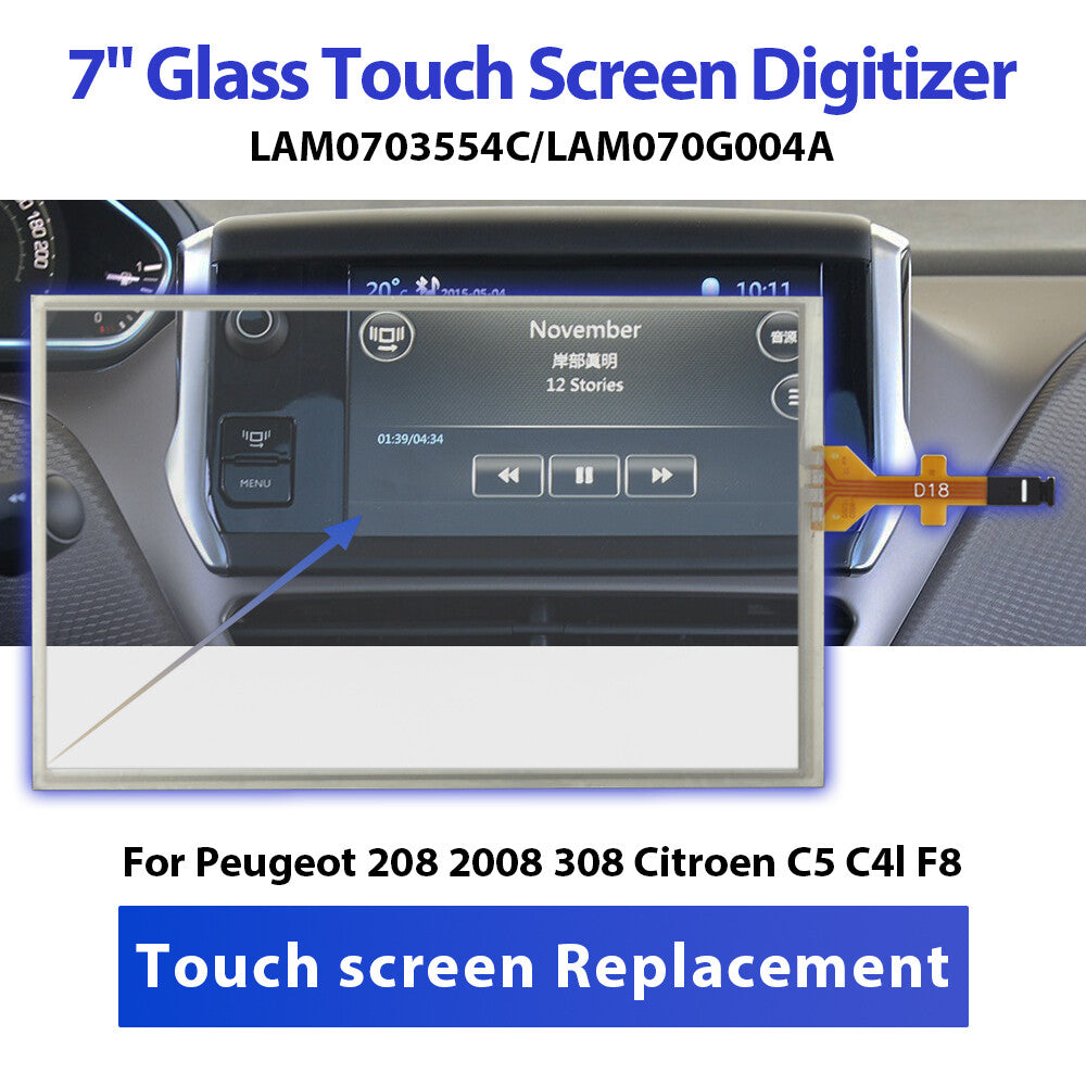 7 Touch Screen Digitizer f¨¹r LAM070G004A for Peugeot 208 2008 308 for Citroen C5 C3X