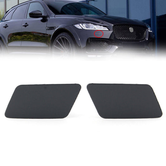 Pair Headlamp Washer Cover Cap for Jaguar F-Pace 2017-2020 2019 T4A5639LML