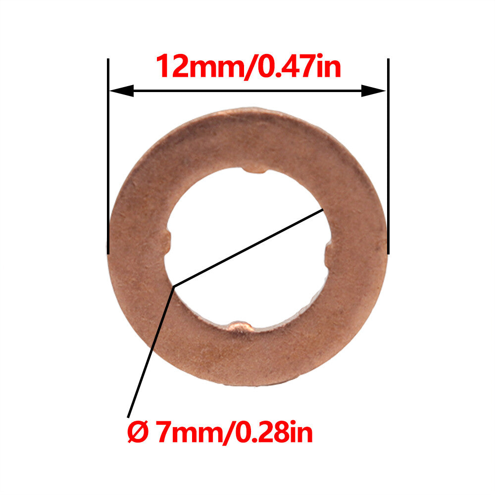 18Pcs for Audi A5 A6 A7 for A8 Fuel Injector Nozzle Copper Gasket O-ring Seal Kit