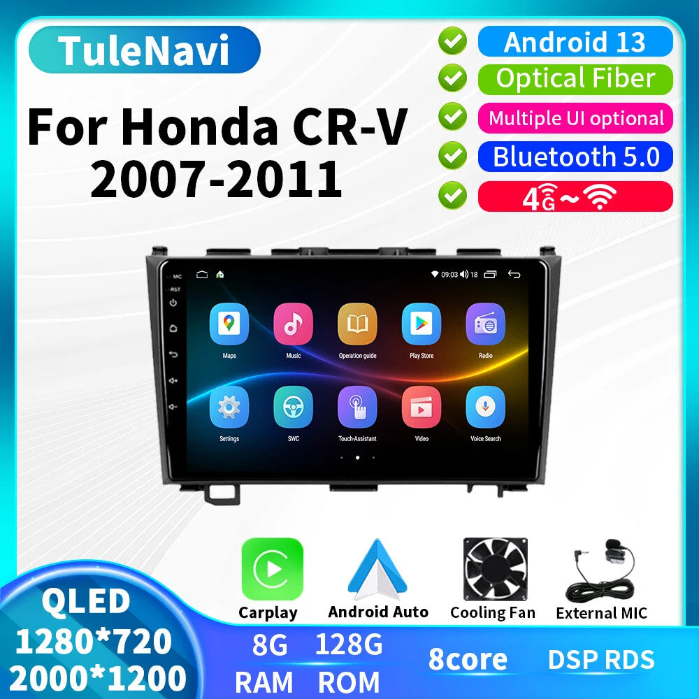 for Honda for CR-V CRV Car Radio Stereo Multimedia Player Head Unit GPS Navigation