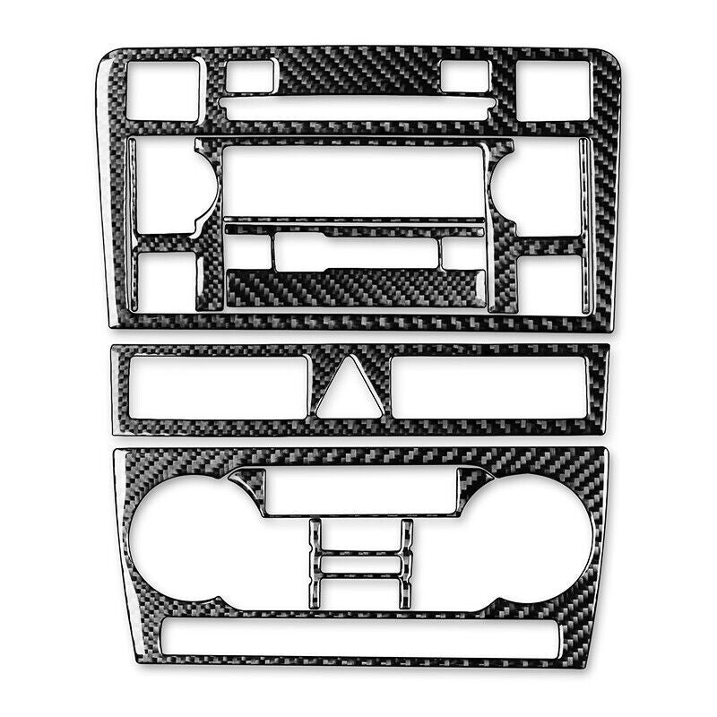 Real Carbon Fiber Car Central Control Panel Cover Trim for Audi A3 S3 06-2007