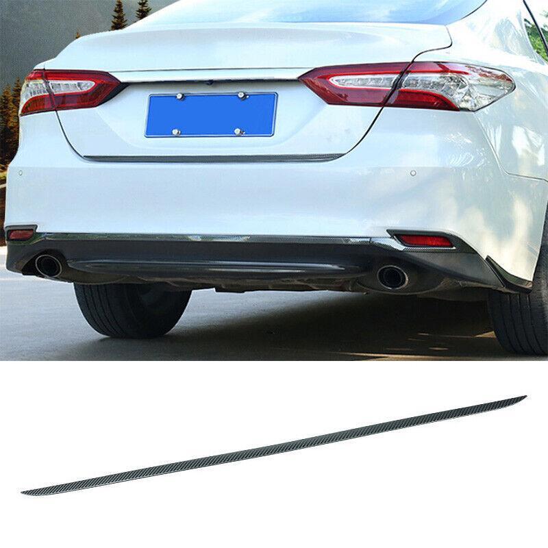 Carbon Fiber Steel Rear Door Trunk Lid Tailgate Strip for Toyota for Camry 2018-2022