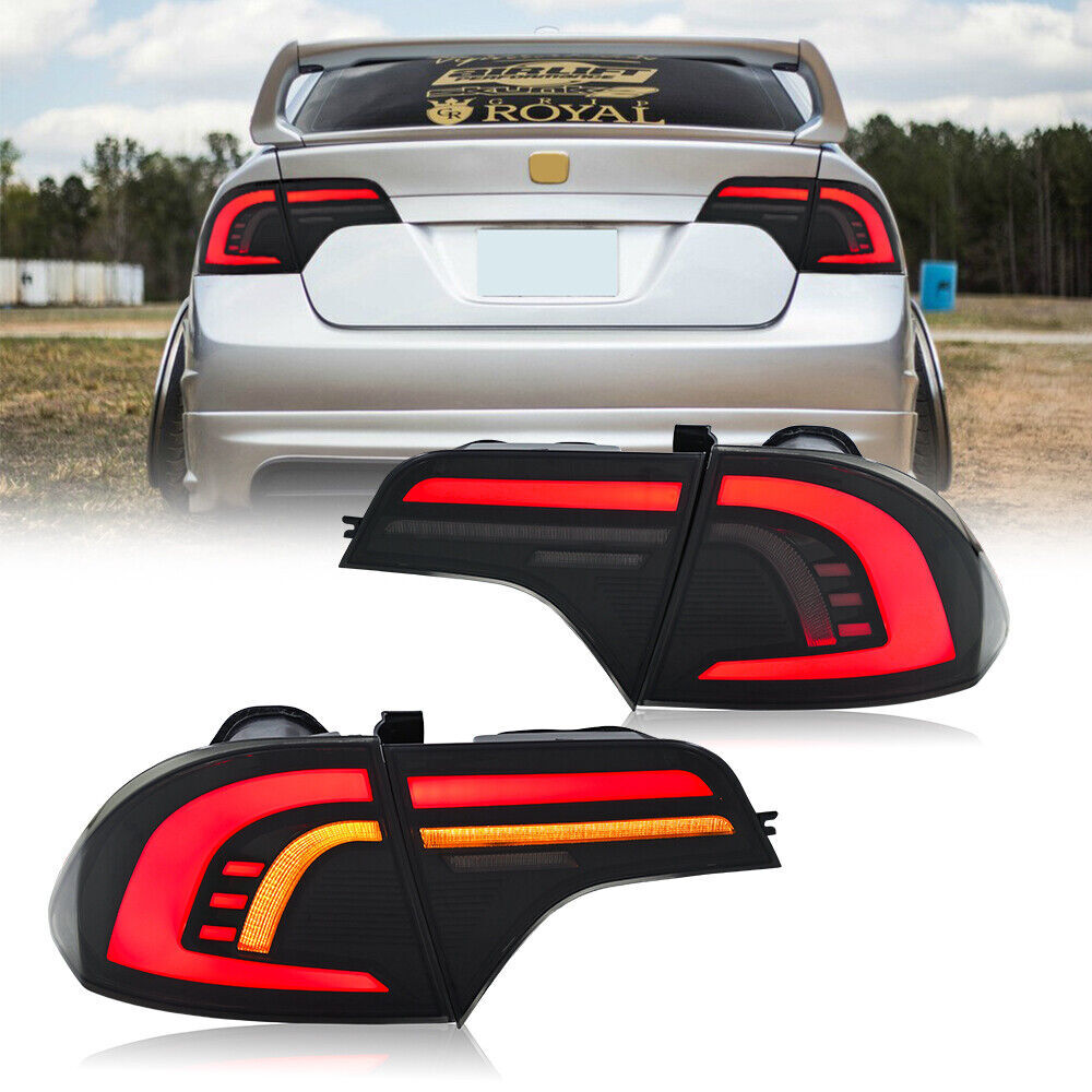 Pair Rear Light Sequential Turn Signal for Civic Sedan 2006-2011 LED Tail Light