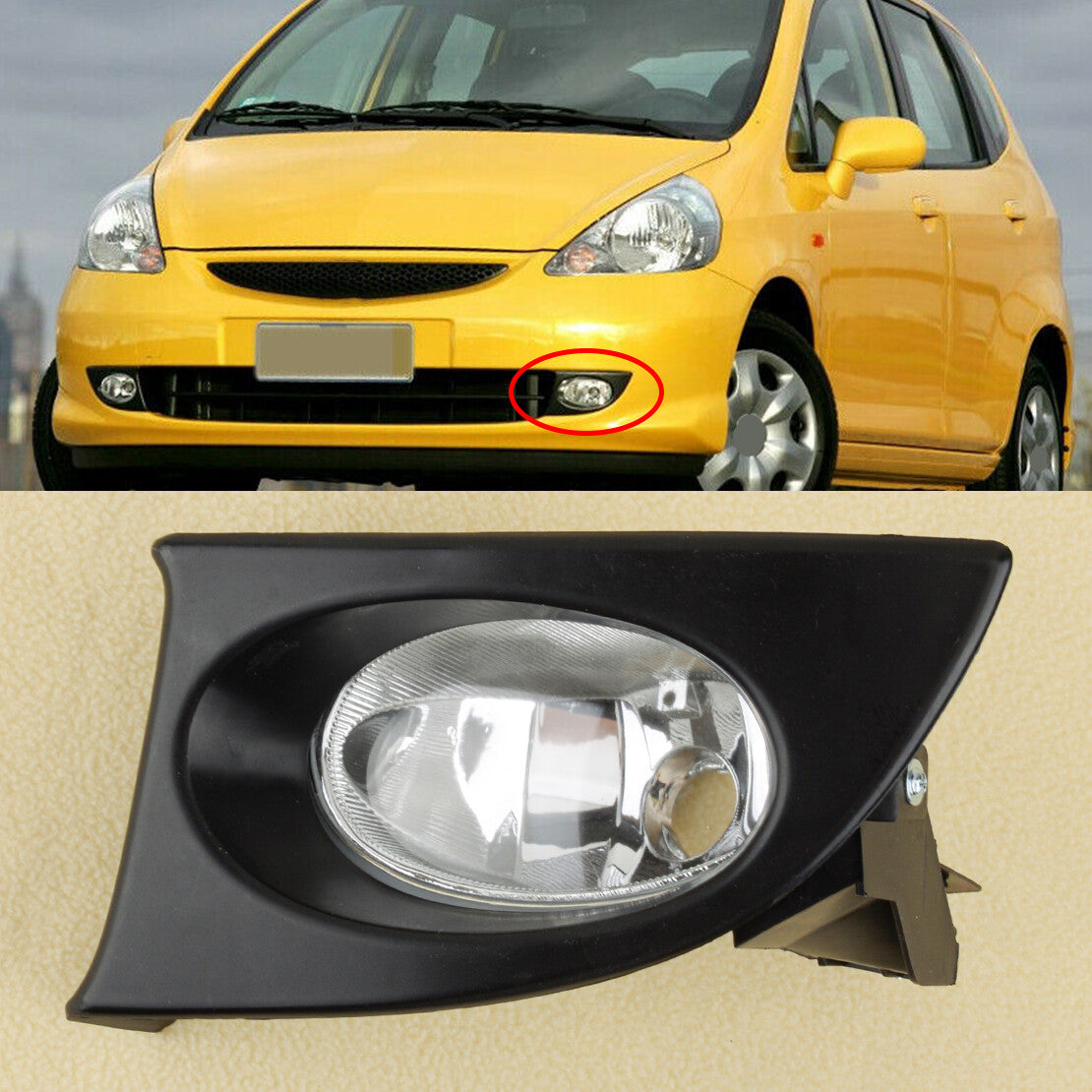 Left Front Bumper Fog Light Lamp Fit for Honda Fit/Jazz GD1 GD3 2003-2008 new
