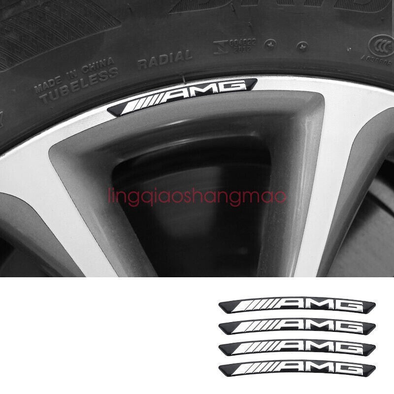 FOR AMG Edition Sport Wheels Badge 3D Sticker Logo Emblem Decoration