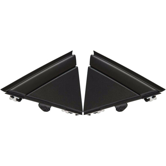 2 Front Rearview Mirror Triangle Moldings for 12-19 for FIAT 500 Right Left Black