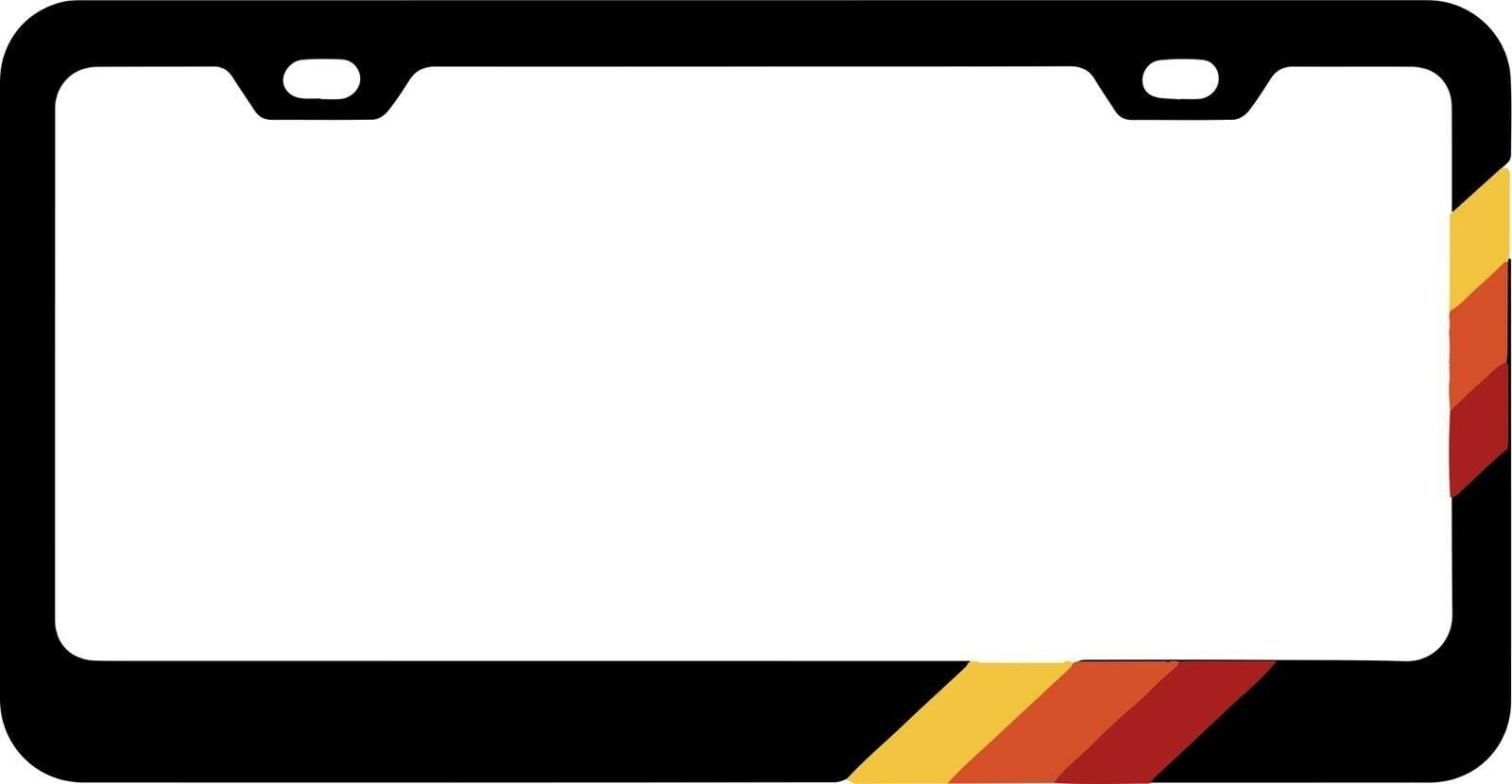 for Toyota Accessories Tri 3 Color Car SUV License Plate Frame Black Metal Cover