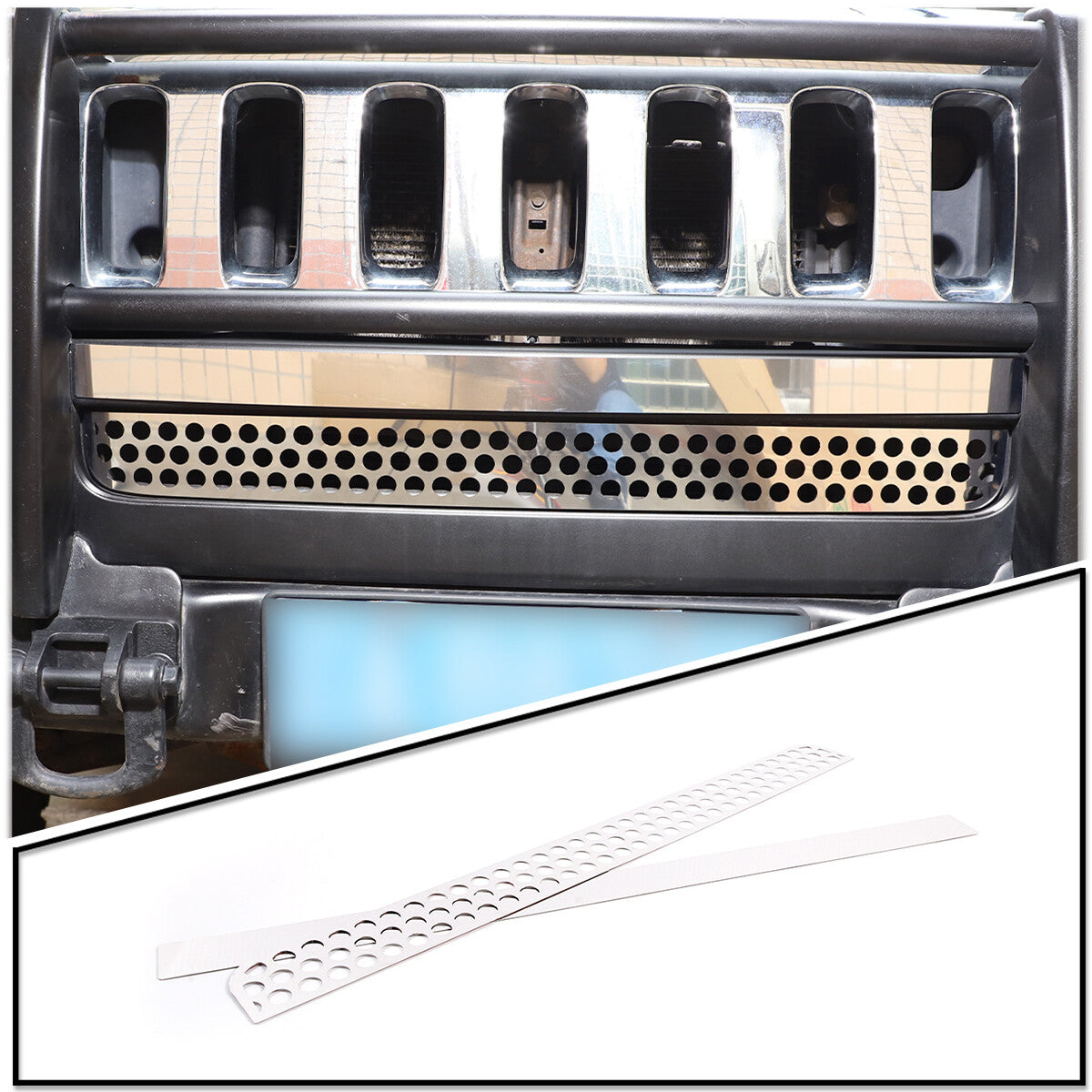 Carbon fiber ABS central control air socket frame trim for Toyota Tacoma 2011-15