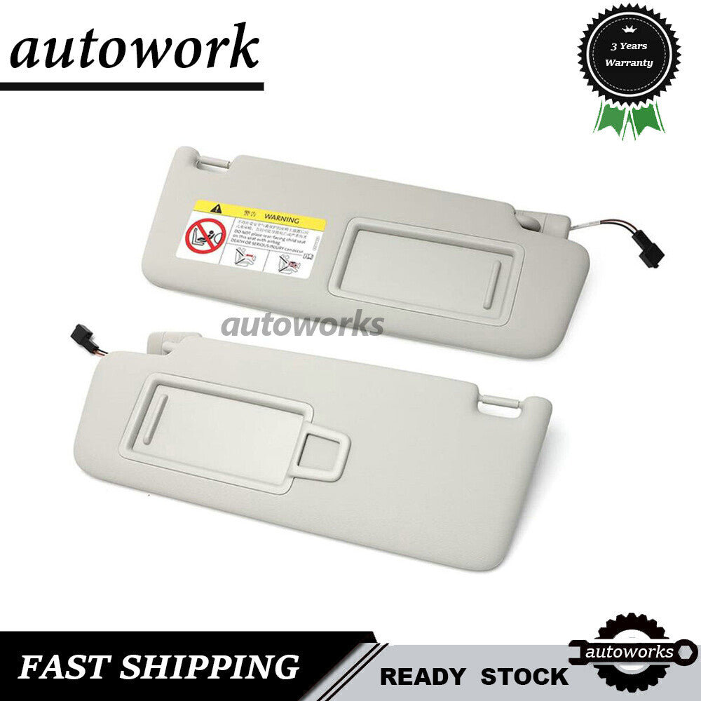 2PCS Left Right Sun Visors Fits for VW CC 2018 2019-2020 5GG857552 5GG857551