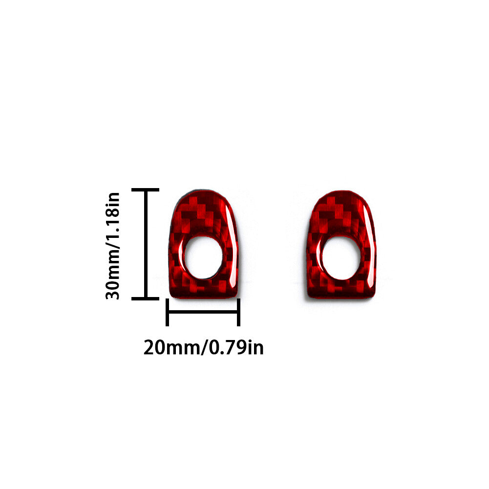 2Pcs Carbon Fiber Door Locker Decorative Cover Trim for BMW Z4 E89 2009-2016