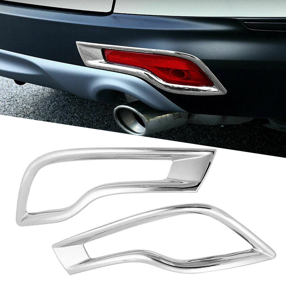 for Honda CRV 2017 2018 2019 CR-V Chrome Trim Rear Bumper Reflector Cover Trim