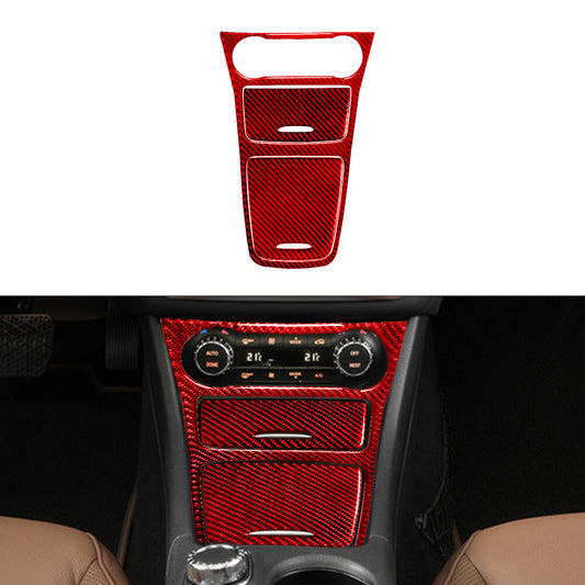 3X Red Central Control Trim Cover for Mercedes Benz CLA 2014-2018/GLA 2015-2018