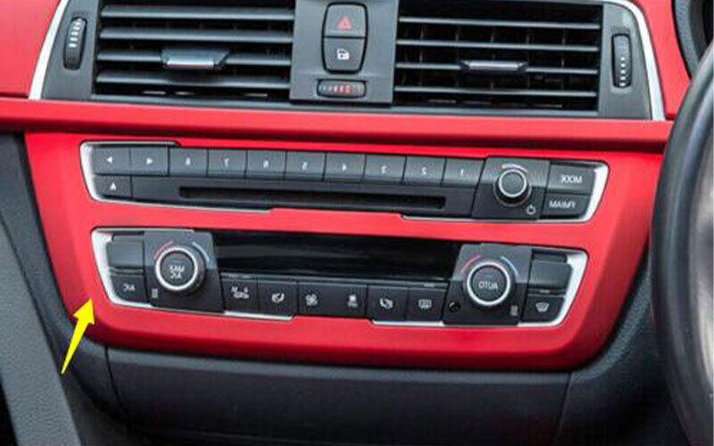 ABS Panel Trim Inner Red Console AC Switch Control for BMW 3 4 Series GT 2014-18