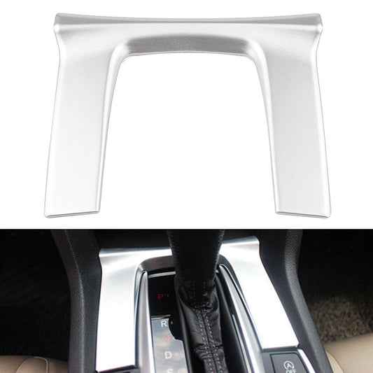Automotive gear shift cover trim for 2016 and 2017 for Honda for Civic sedans - Chrome