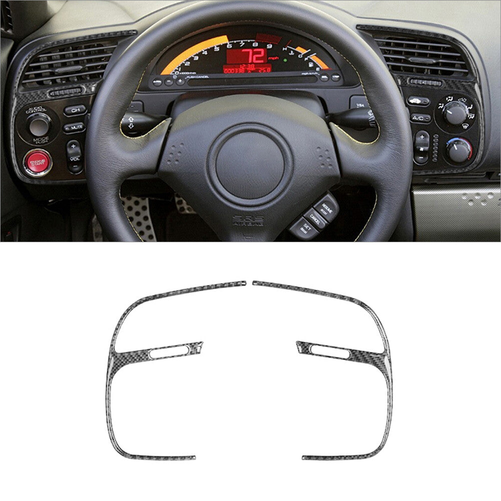 26Pcs For 2000-03 for Honda S2000 Carbon Fiber Interior Full Kit Cover Trim Sticker