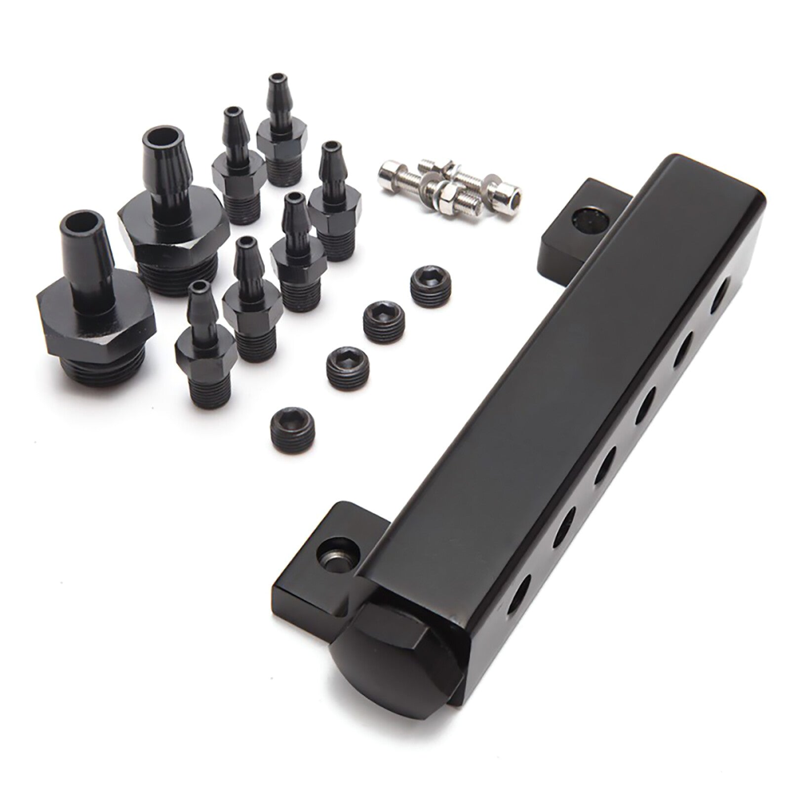 Black Vacuum Manifold Kit Durable Turbo Wastegate Boost Block Intake Manifold