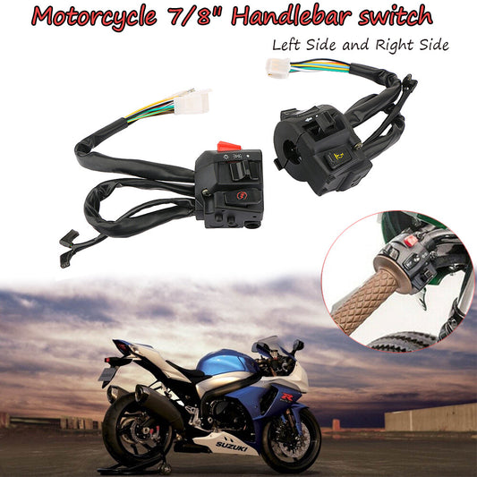 Motorcycle start switch 7/8 22 mm handlebar horn turn signal headlight electrical