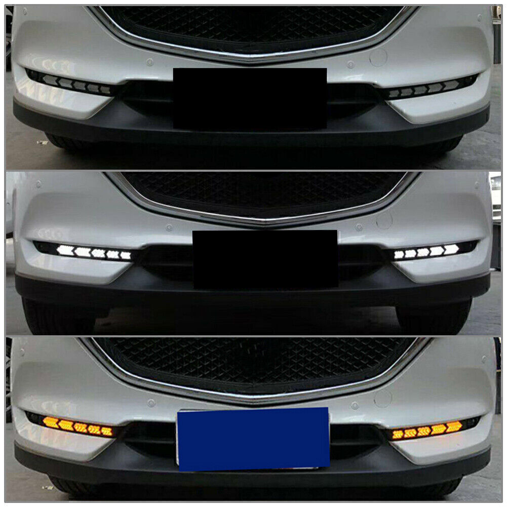 2x LED Daytime Running Lights DRL for Mazda CX-5 2017-2020 2019 2018