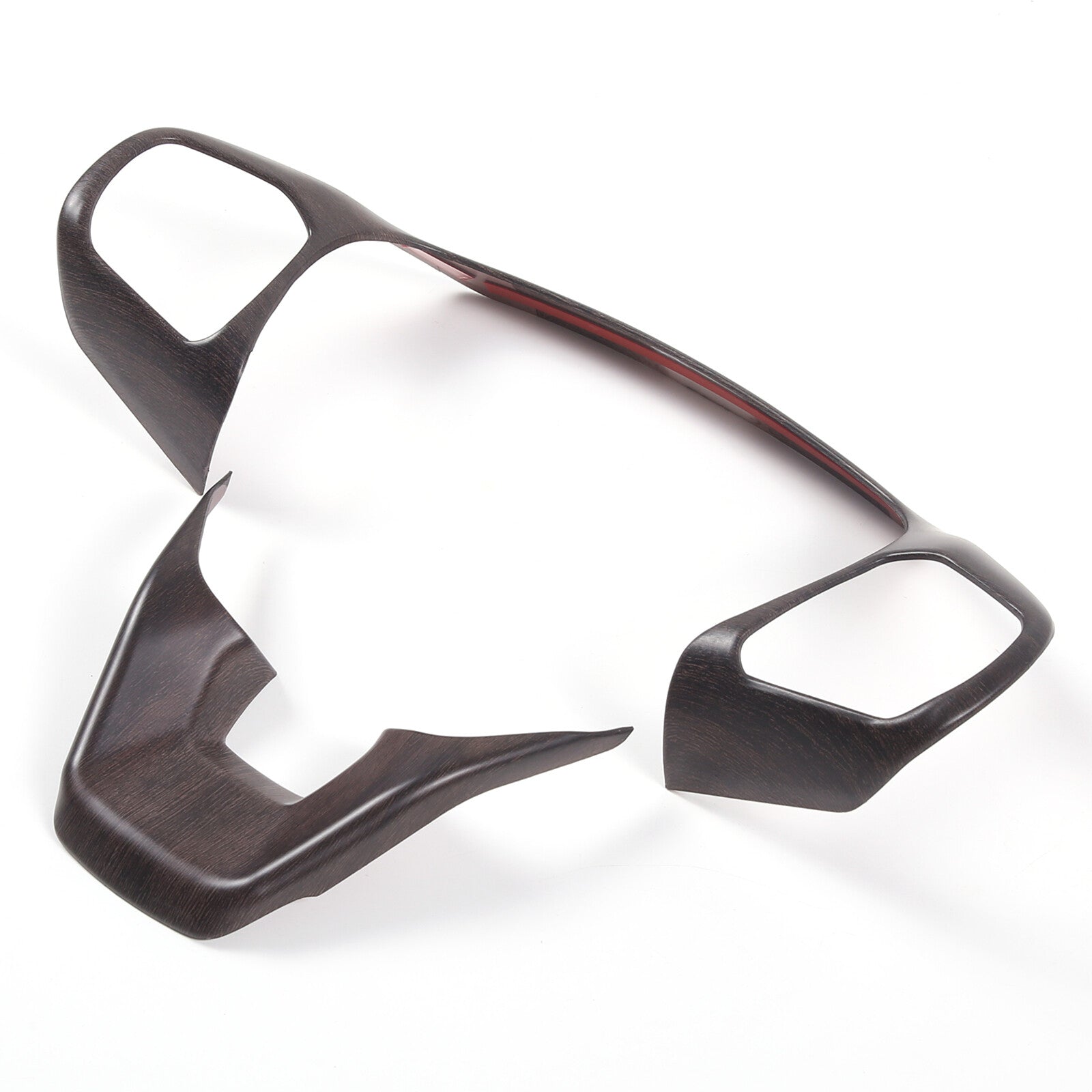 2-Pack ABS Sport Red Side Ventilation Frame Trim for Corvette C6 2005-2013