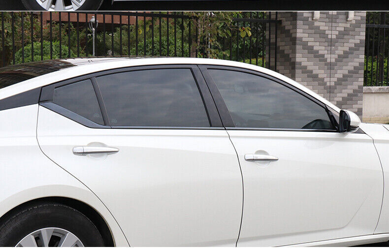 for Nissan Altima 2019-2024 Black Stainless Window Bottom Trim Strip Cover 6Pcs