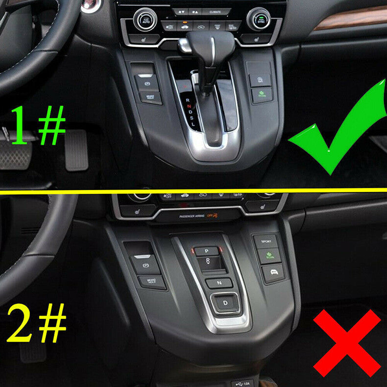 for Honda CR-V 2017-2022 Carbon Fiber&Red Gear Shift Knob Molding Cover Trim cap