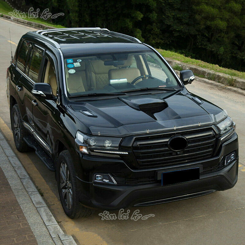 for Toyota for Land Cruiser LC200 2016-2021 Glossy Black Simulation Hood Vent Cover