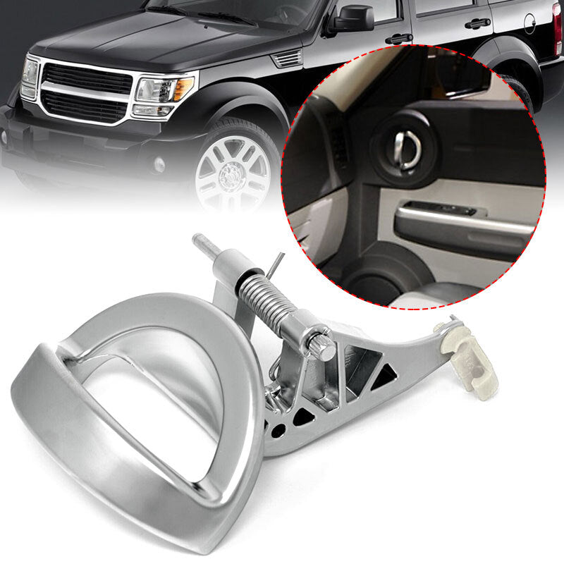 1x Satin Chrome Inside Passenger Right Side Door Handle For 2007-11 for Dodge Nitro