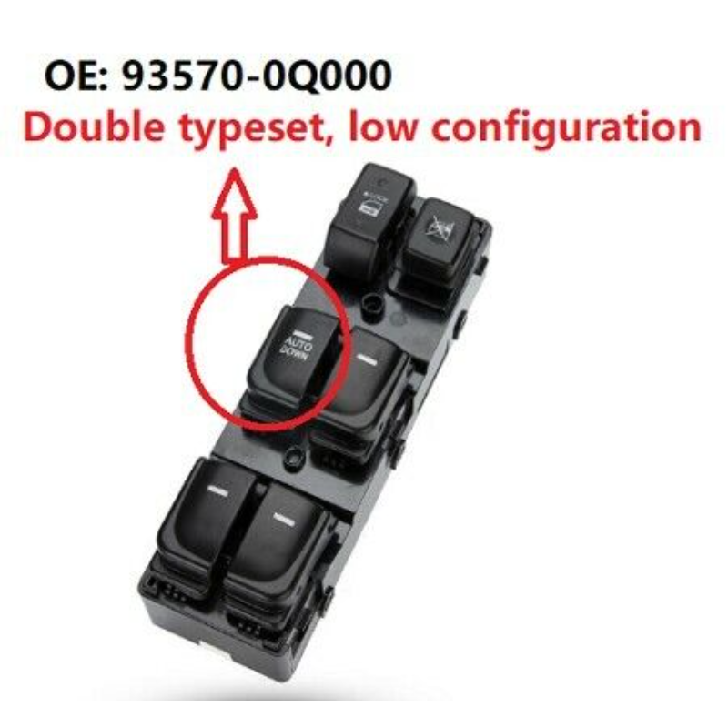 for 2008-2015 for Hyundai for Elantra 93570-0Q000 Car Window Glass Master Control Switch