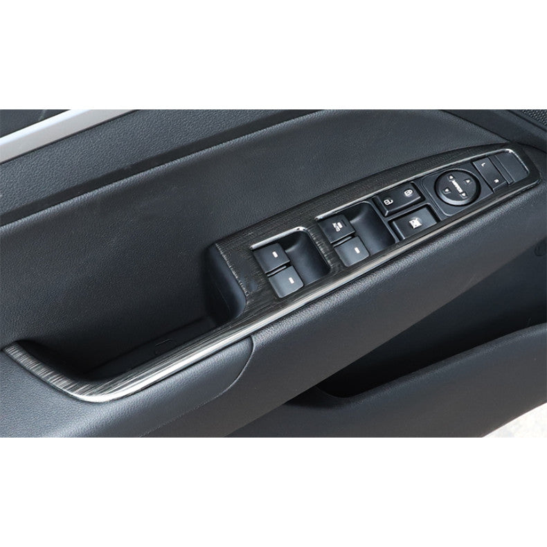 for Hyundai for Elantra 2017-2020 Black Window Lock Lift Switch Button Panel Trim 4x