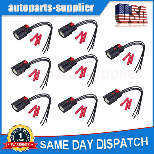8-Piece Ignition Coil Connector Plug 9U2Z14S411EA for Ford Flex F150 Explorer Edge