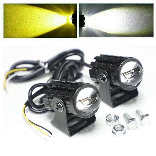 2x LED Pods Driving Light Bar Yellow White Work Lamp Spot Fog SUV Motorcycle ATV