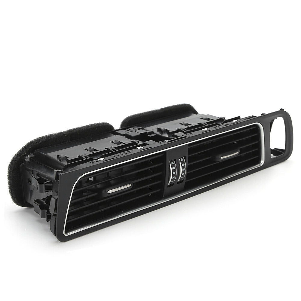 Front dashboard center AC ventilation grille protective cover frame for 2009-2017 for Audi Q5, black.