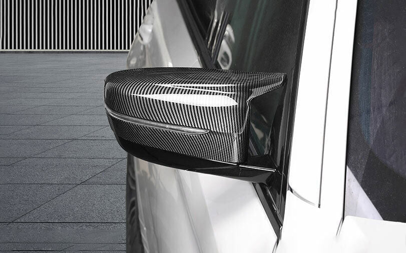 for BMW 3-Series G20 19-23 ABS Carbon Fiber OX Horn Rear Side Mirrors Cover Trim