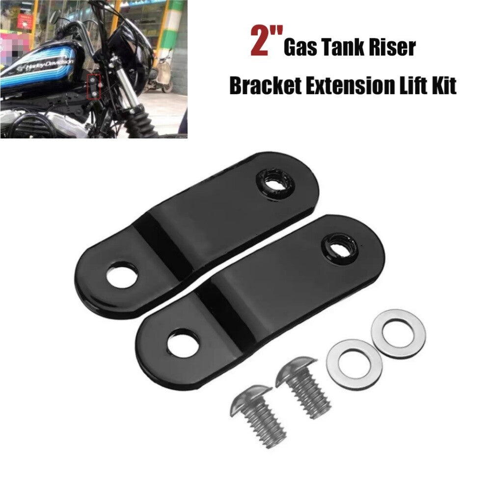 1 Pair 2 Gas Tank Riser Bracket Extension Lift for Harley Sportster 883 1200