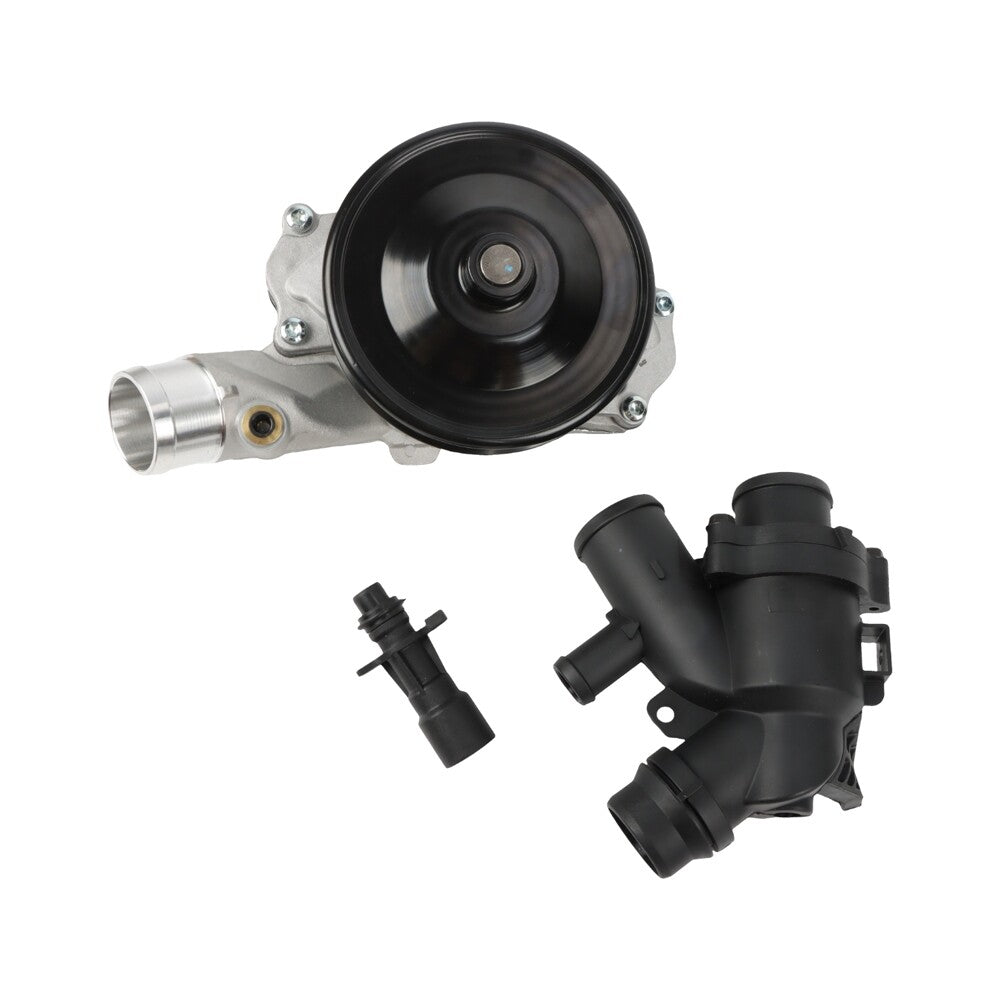 Water Pump w/ Bolts Gaskets Connector +Thermostat Kit for Jaguar for Land Rover V8 R