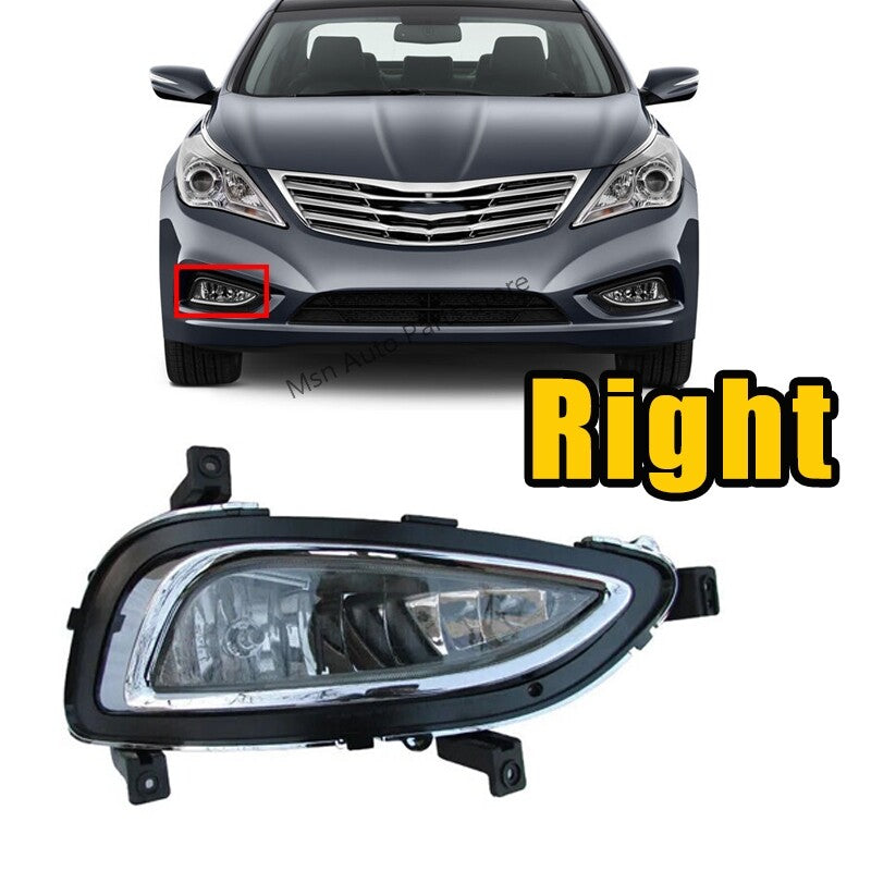 Right for Hyundai Azera 2011-2014 Front Bumper Fog Lamp Daytime Running Light