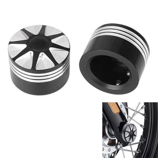 for Harley VRSC XG XL Dyna Softail Touring 1 Pair Front Axle Nut Cover Bolt Kit